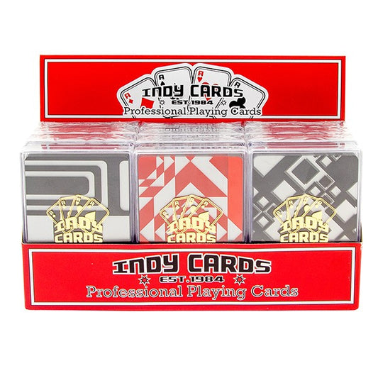 Indy Transparent Plastic Playing Cards (12pc)