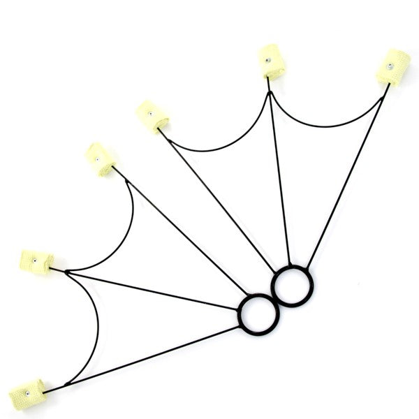 KT Small Black Trident Fire Fans