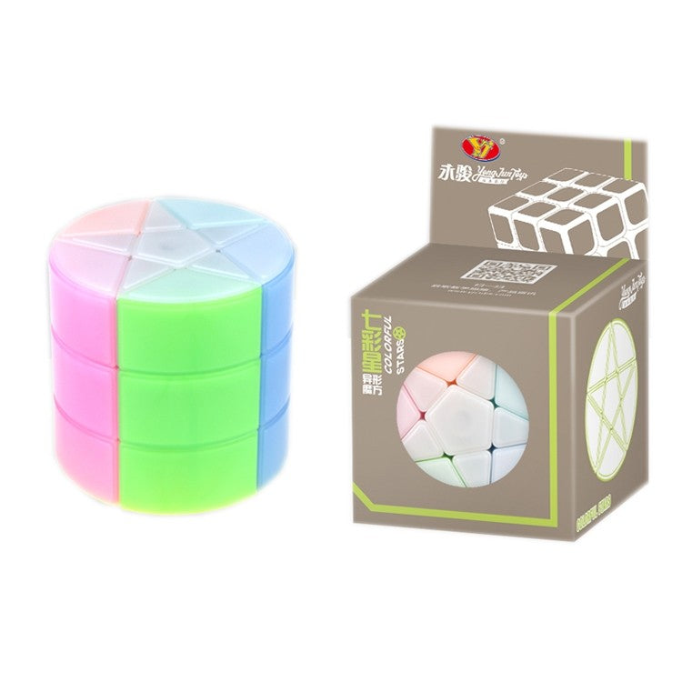 YJ Cube Column Colourful Stars Cylinder